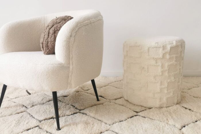 Puf Boho Blanco